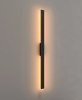 Lampa Zewnętrzna 20W Czarna IP65 Listwa 121cm Minimalistyczna Na Elewację Predazzo Maxlight W0461